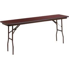 Brown Bar Tables Flash Furniture Floyd 6-Foot High Pressure Mahogany Laminate Folding Training Bar Table