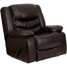 Reclining Chairs Armchairs Flash Furniture Kyle Plush Brown Armchair 42"