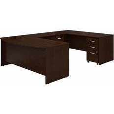 Cherry wood executive desks Bush Business Series C Package Executive U-Shaped Bowfront Writing Desk