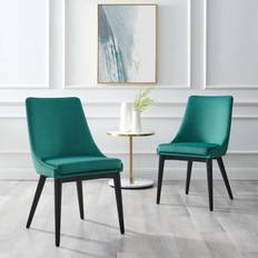 Teal accent chair modway Viscount Accent Kitchen Chair 2pcs