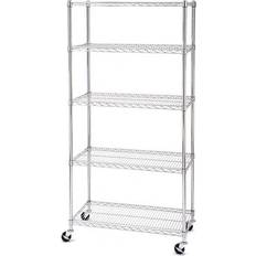 Book Shelves SafeRacks NSF Certified 5-Tier Steel Wire 3000 Book Shelf