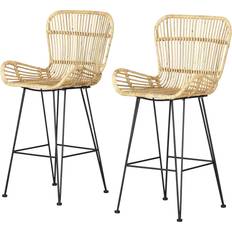 Rattan Bar Stools South Shore Balka Bar Stool 39"