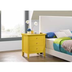 Yellow Bedside Tables Glory Furniture Hammond G5402-N 3 Bedside Table