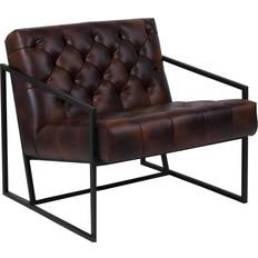 Armchairs Flash Furniture HERCULES Madison Series Bomber Jacket Armchair