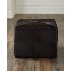 Espresso hair color Jamie Young Company Espresso Hair Hide Pouffe