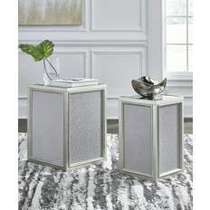 Ashley furniture end tables Ashley Signature End Chrome-Finish & Traleena Nesting Table