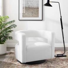 Modway White Armchairs modway Spin Cutaway Performance Armchair