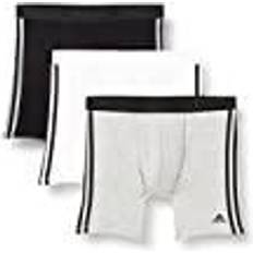 Adidas White Men's Underwear Adidas Active Flex Cotton Stripes Boxer Brief, 3er-Pack