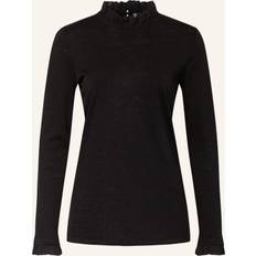 Organic Slub Frill Longsleeve Black