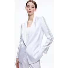 White - Women Blazers Alice + Olivia Denny crystal-embellishment blazer women Polyester/Triacetate