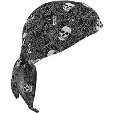 Ergodyne Chill-Its 6615 High-Performance Cooling Bandana, Black, One 12519 Black