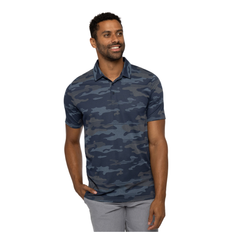 Travismathew Beachside Stealth Golf Polo Shirt - Blue Nights