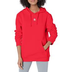 Adidas Red Sweaters Adidas Adicolor Essentials Fleece Hoodie Better Scarlet Womens