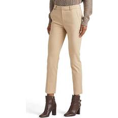 Ralph Lauren Women Pants Ralph Lauren Stretch Cotton Cropped Pants In Tan