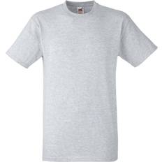 Fruit of the Loom Men's Heavy Weight Belcoro Short Sleeve T-shirt - Heather Grey