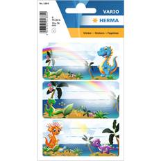 Herma Vario School Labels Dinos 7.6x3.5cm