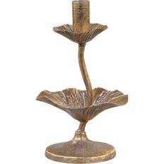 Chic Antique Leaf Decor Ljusstake 20cm