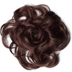 Premium Hair Up Scrunchie Messy Bun 6 inch Chestnut
