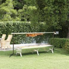 Grillbakke vidaXL Grillbakke 158x42x31 rustfrit sølvfarvet Serveringsbakke