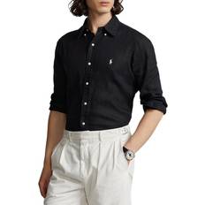 Ralph lauren linen shirt Polo Ralph Lauren Custom Fit Linen Shirt - Black/Negro