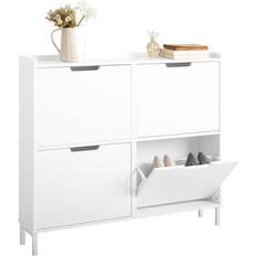 Muebles y Accesorios de Pasillo SoBuy Zapatero Estrecho 100 x 19 x 91 cm Organizador de zapatos