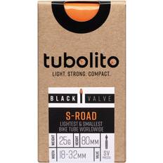 Tubolito tubo road Tubolito S-Tubo Road 700x18-28 mm Válvula Presta 80 mm Black