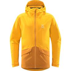 Yellow Shell Jackets Children's Clothing Haglöfs Junior Mila Jacket - Sunny Yellow/Desert Yellow