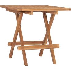 Teak Garden Table vidaXL Solid Teak Folding Garden Bistro Pub