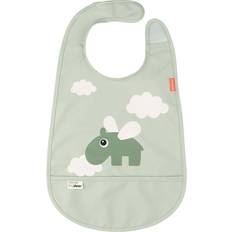 Done By Deer Babero con velcro Happy clouds verde