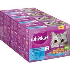 Whiskas 7 Whiskas 36 + 12 på köpet ! Multipack portionspåsar Senior 7+: Fiskurval