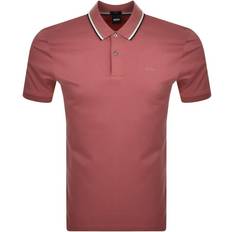 HUGO BOSS Pink Polo Shirts HUGO BOSS Penrose Slim Fit Polo Shirt - Pink