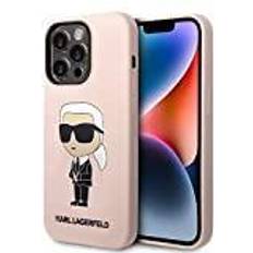 Karl Lagerfeld KLHCP14LSNIKBCP Hülle für iPhone 14 Pro 6,1" hardcase Rosa Silico