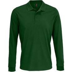 Sol's Prime Pique Long-Sleeved Shirt - Bottle Green