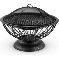 Blumfeldt Tulip Steel Fire Pit Black 60cm H x 75cm W x 75cm D