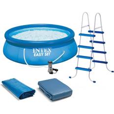 Pools Intex 15 ft. x 48 in. Easy Swimming Pool Kit with 1000 GPH GFCI Pump