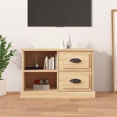 Oak TV Benches vidaXL Cabinet Sonoma Engineered TV Bench