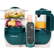 Robots de Cuisine pour Bébé Babymoov Nutribaby Robot Multifonctions 6 En 1 Cuiseur-vapeur/mixeur, Opal Green