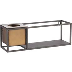 BigBuy Home Black Golden Metal Shelves 40 x 12 x 13.5 cm Book Shelf