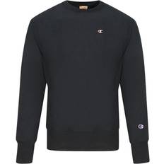 Champion Men Jumpers Champion Reverse Weave Logo Navy Blue Jumper