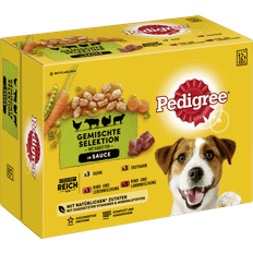 Pedigree Hundefoder - Vådfoder Kæledyr Pedigree 12x100g Adult Menuboks sovs multipakke hundefoder