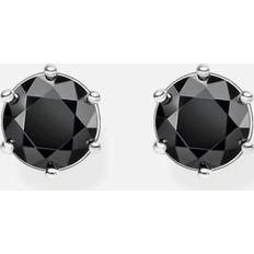 Thomas Sabo Clous d'oreilles pierre noire noir H1964-051-11 noir/argenté