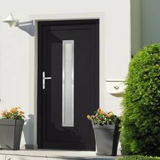 vidaXL Front Anthracite 108 208 cm PVC External Door (x)