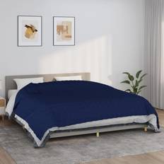 Tessili vidaXL Ponderata Blu 235x290 cm 15 kg Tessuto Coperta Blu