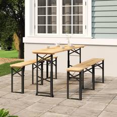 Pine Outdoor Bar Tables vidaXL Folding Beer 170 x 50 x 75 cm Outdoor Bar Table