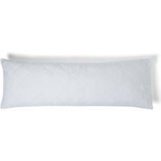 Bon_marché Oreillers en Duvet Homescapes Protège Traversin Matelassé Polycoton 50 x 140 cm - Blanc Oreiller en Duvet