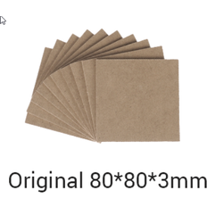 MDF Wood Sheet 80x80x3mm 10-pack