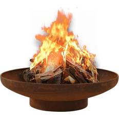 vidaXL Fire Pit Steel Patio Heater Garden Furace Firplace