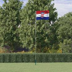 Lipputangot vidaXL Kroatian Lippu Ja Lipputanko 5.55 m Alumiini