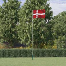Flags & Accessories vidaXL Denmark Flag and Pole 5.55 m