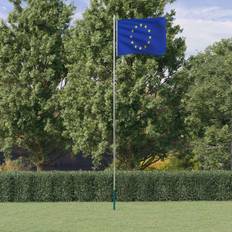 Fahnenmasten vidaXL Europaflagge mit Mast 6.23 m Aluminium